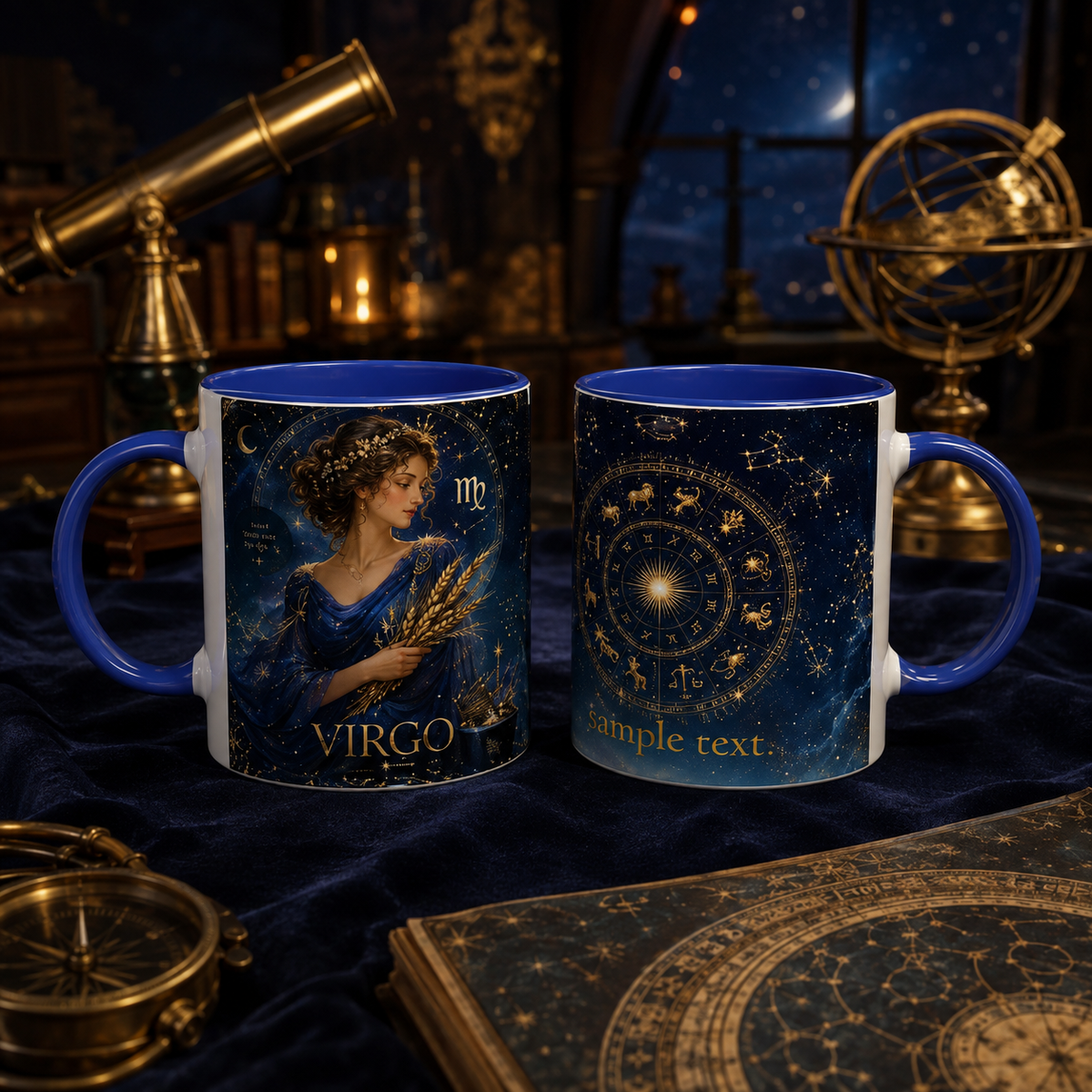 PERSONALISIERTE JUNGfrau ZODIAK TASSE – Himmlisches Geburtstagsgeschenk