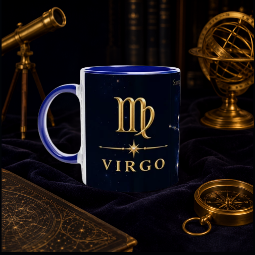 TASSE SIGNE ASTRO VIERGE PERSONNALISÉE – Cadeau d'Anniversaire Céleste