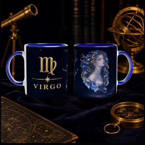 TASSE SIGNE ASTRO VIERGE PERSONNALISÉE – Cadeau d'Anniversaire Céleste