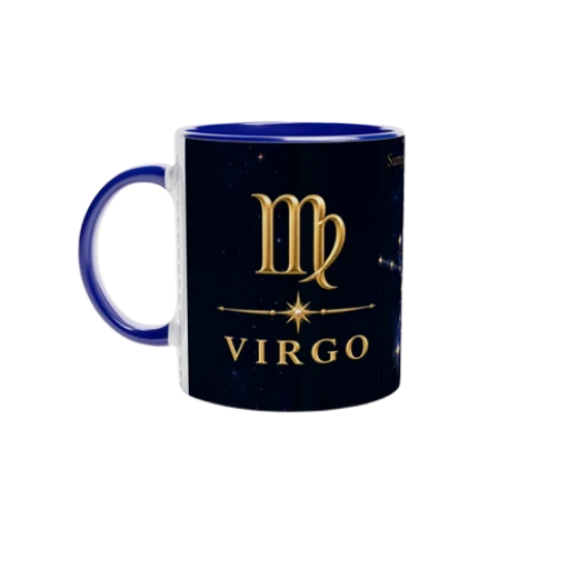 TASSE SIGNE ASTRO VIERGE PERSONNALISÉE – Cadeau d'Anniversaire Céleste