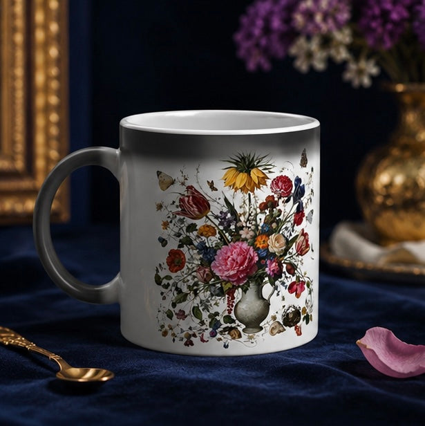DUTCH MASTERS— Floral Magic Mug "Flowers Awaken"with Warmth