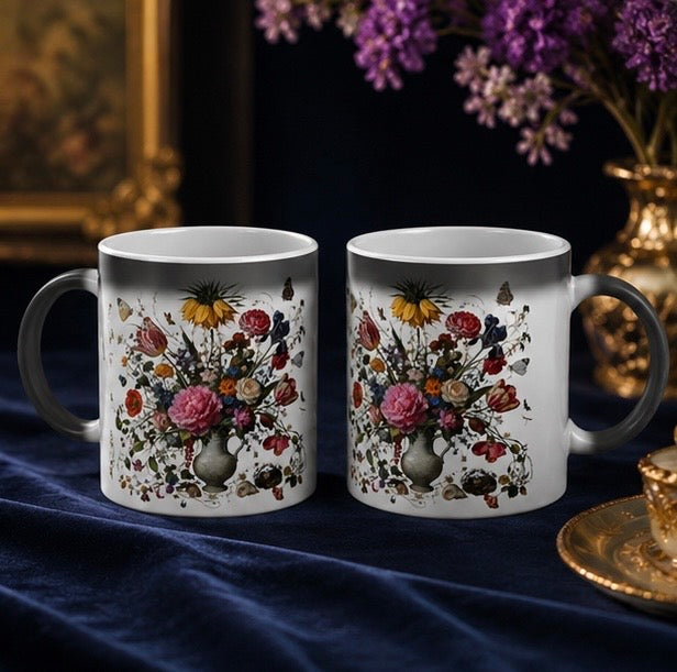 DUTCH MASTERS— Floral Magic Mug "Flowers Awaken"with Warmth