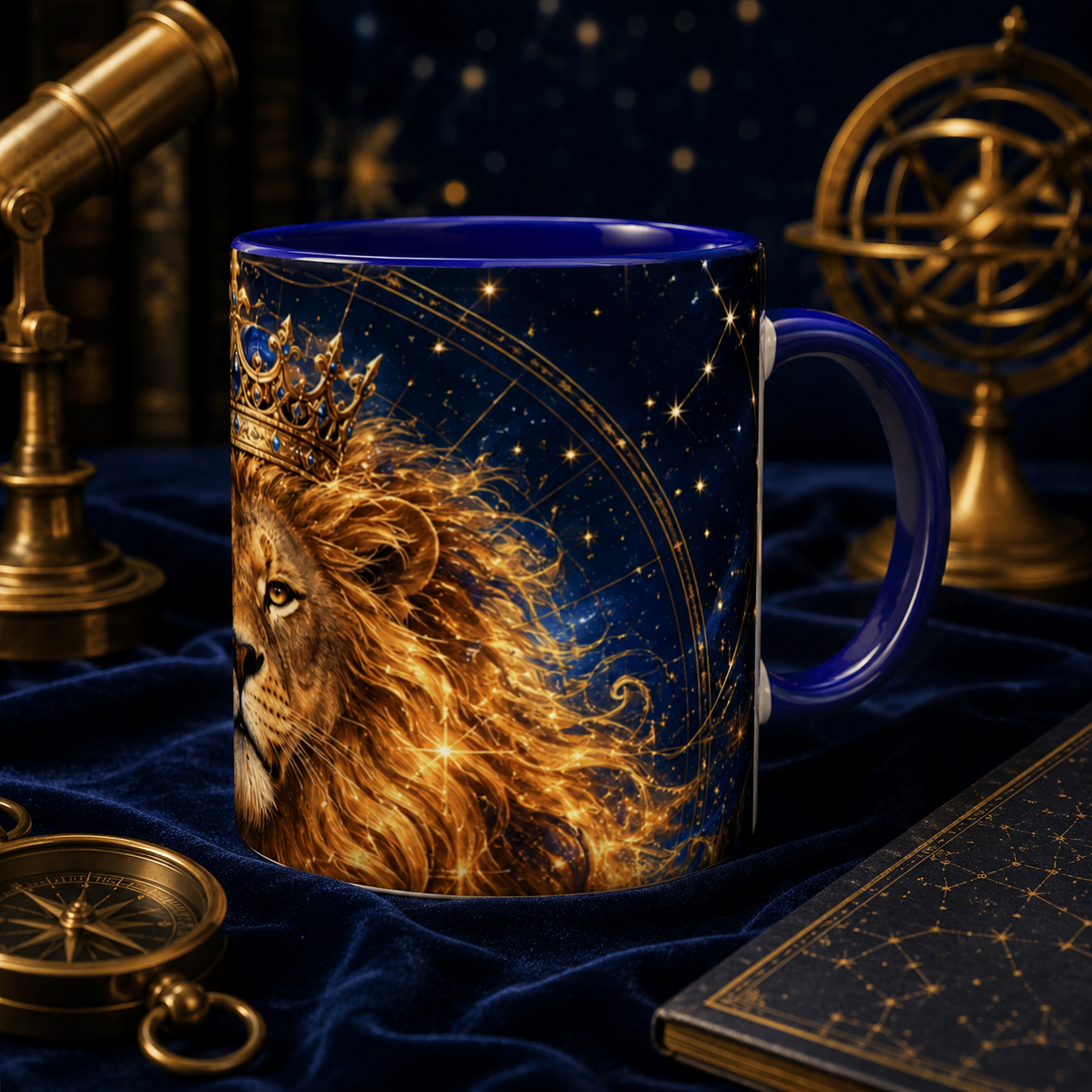 PERSONALISIERTE LÖWE-STERNZEICHEN-TASSE – Königliches Himmelslöwen-Geschenk