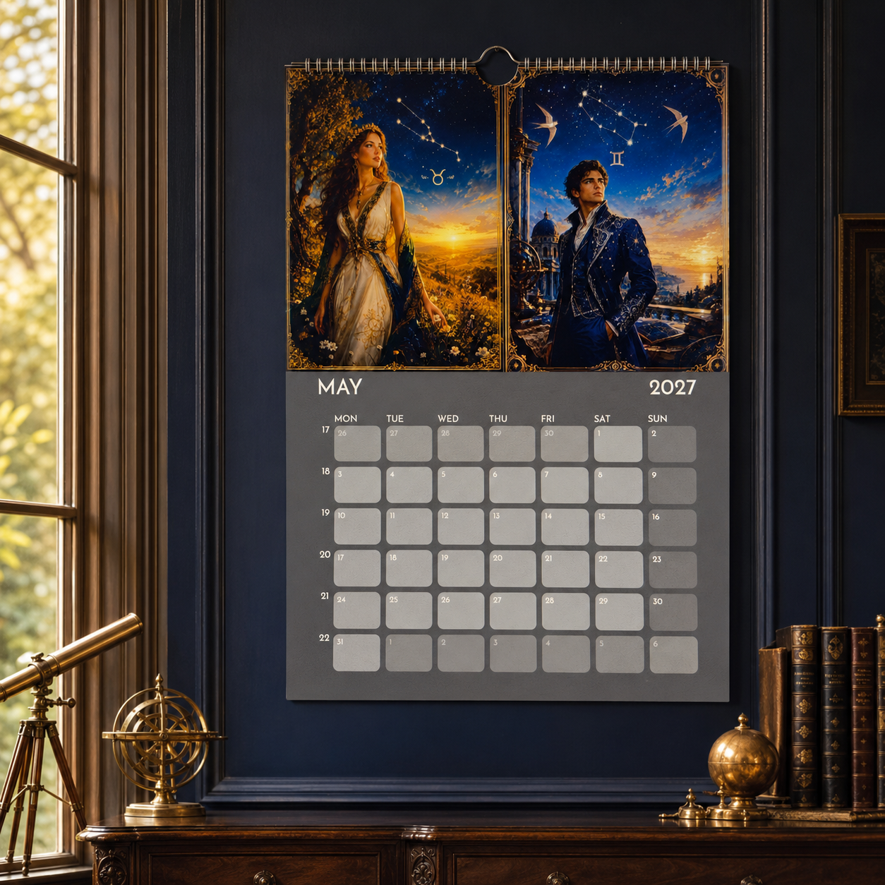 ROYAL STARGAZER – Tierkreis-Kalender 2027 | Tais Deon Sternzeichen-Kollektion