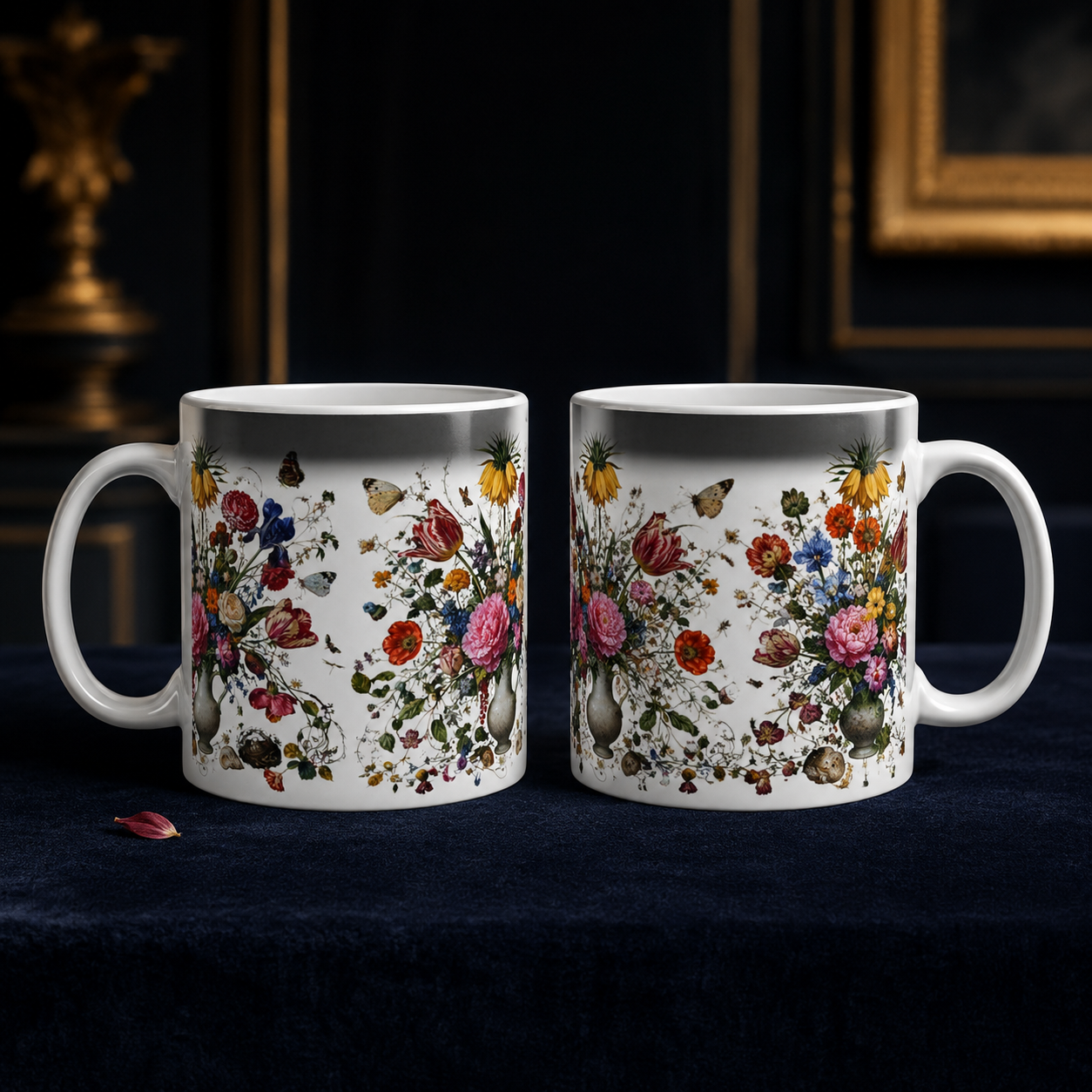 DUTCH MASTERS— Floral Magic Mug "Flowers Awaken"with Warmth