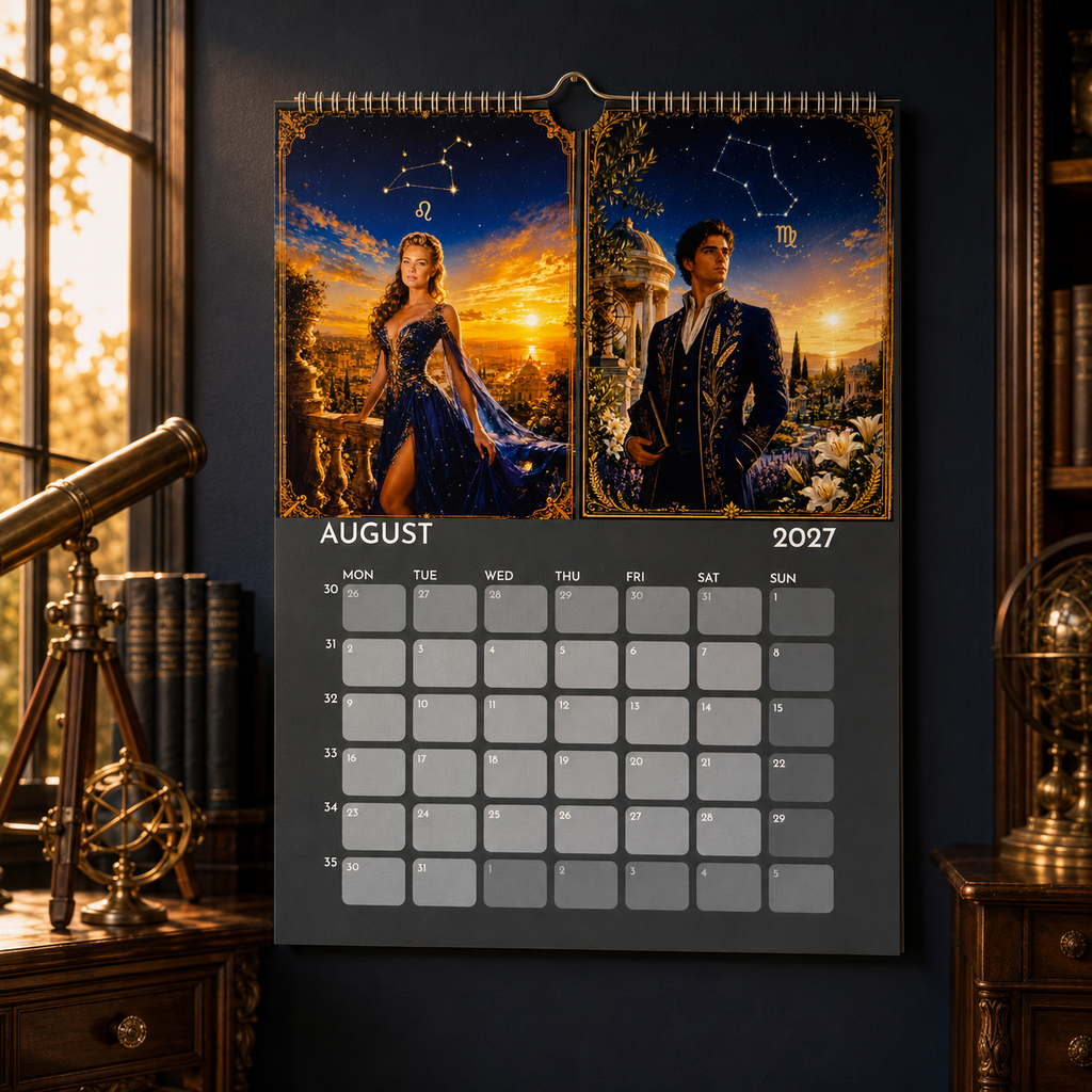 CALENDRIER ZODIACAL ROYAL – Calendrier Zodiaque 2027 | Collection Tais Deon Zodiac