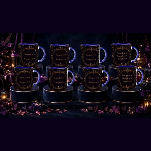 PERSONALIZE Your Halloween Belgian Malinois Blue Ceramic Mug
