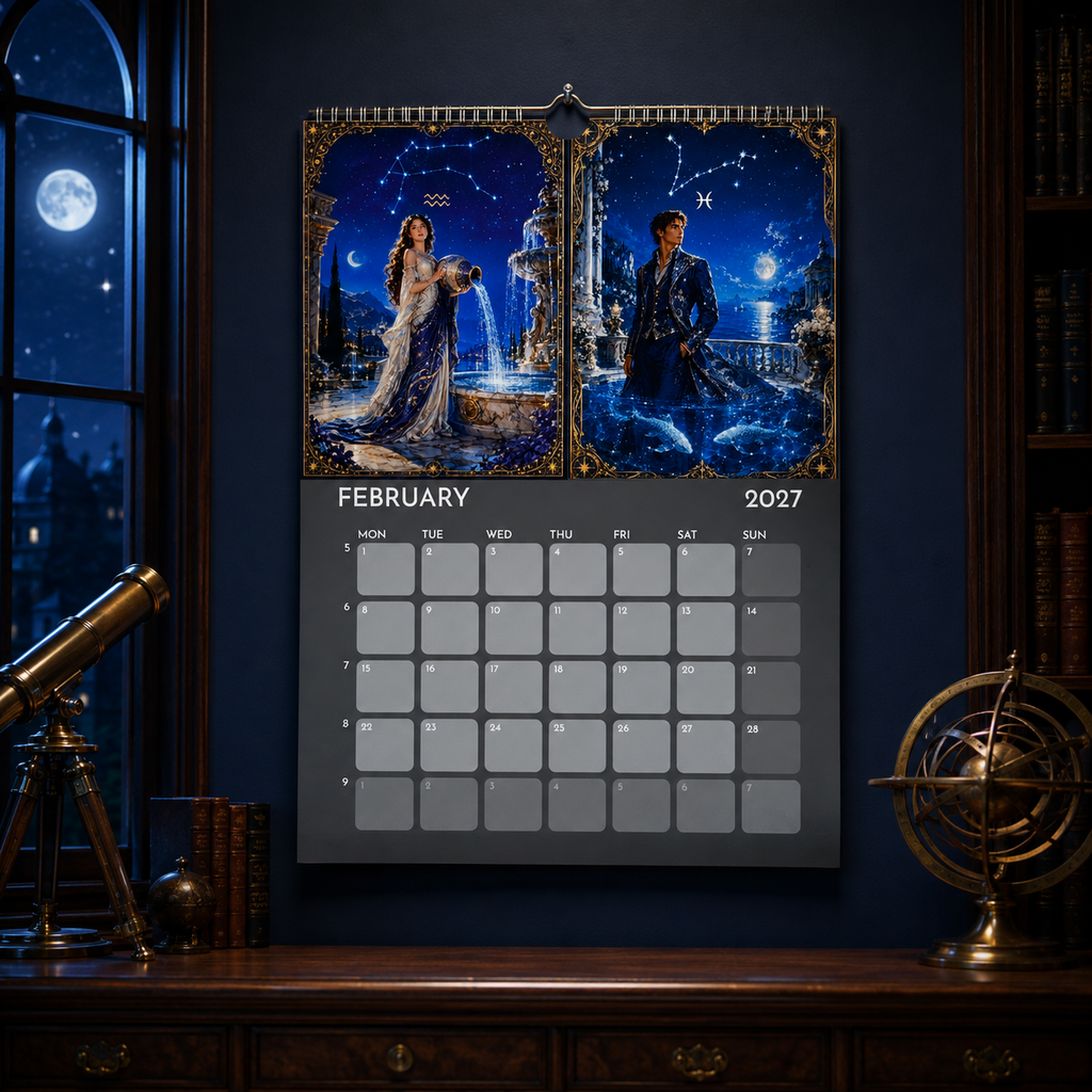 CALENDRIER ZODIACAL ROYAL – Calendrier Zodiaque 2027 | Collection Tais Deon Zodiac
