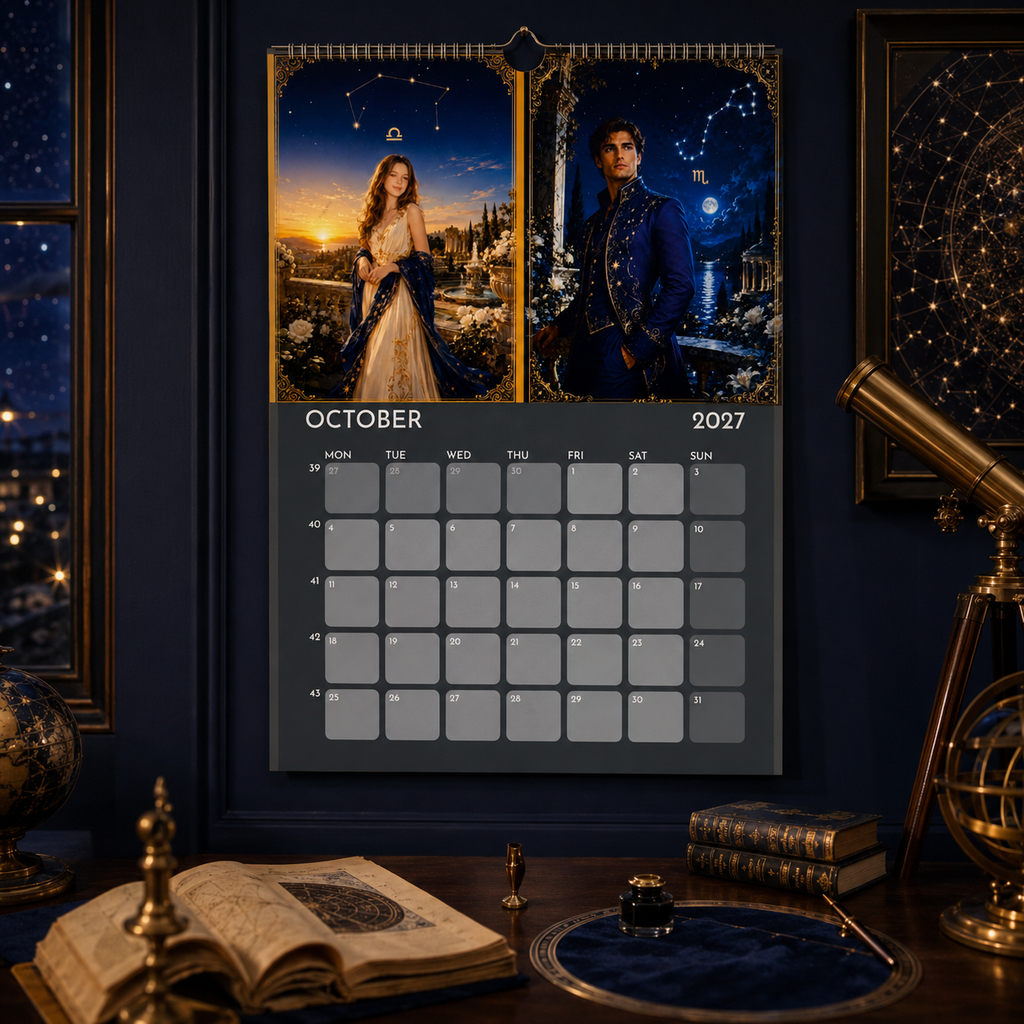 CALENDRIER ZODIACAL ROYAL – Calendrier Zodiaque 2027 | Collection Tais Deon Zodiac