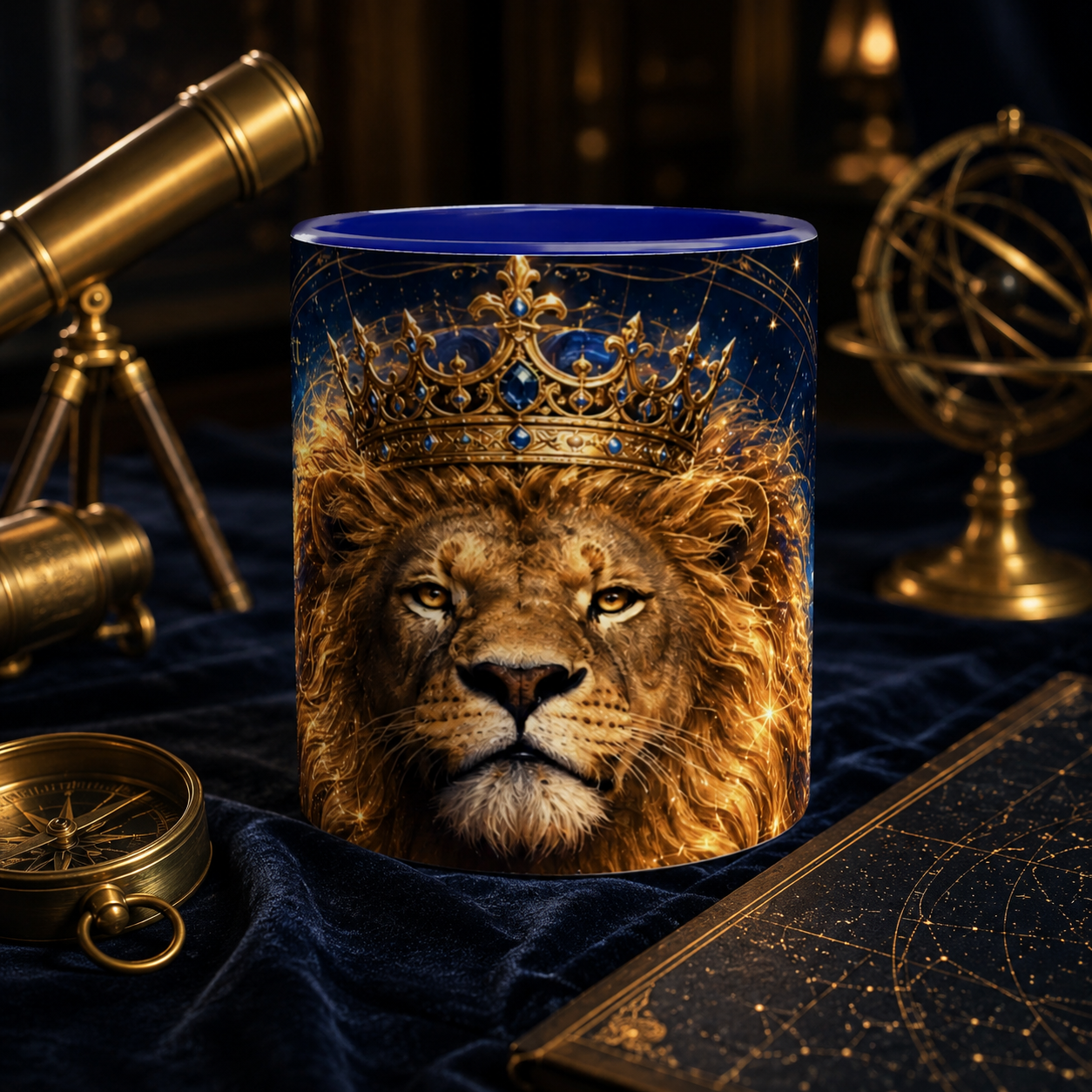 PERSONALISIERTE LÖWE-STERNZEICHEN-TASSE – Königliches Himmelslöwen-Geschenk