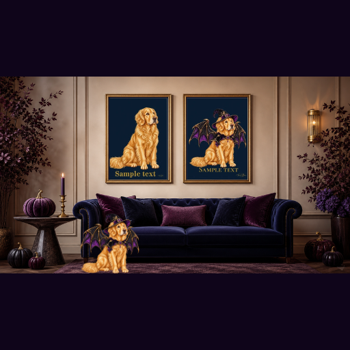 PERSONALIZE Your Golden Retriever Fine Art PosterMuseum
