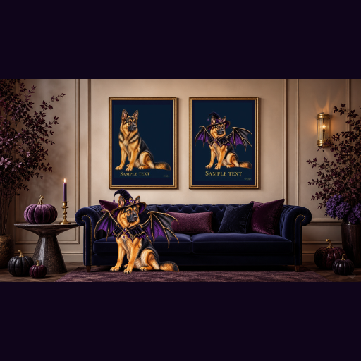 PERSONALIZE Your German Shepherd Museum-Quality Fine Art Poster