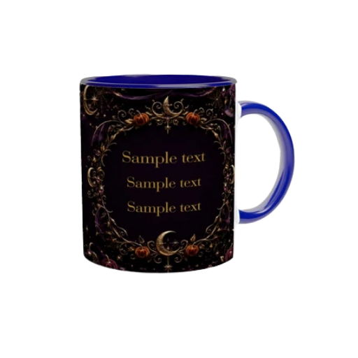 PERSONALIZE Your Halloween Belgian Malinois Blue Ceramic Mug