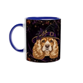 PERSONALIZE Your Halloween Cocker Spaniel Blue Ceramic Mug