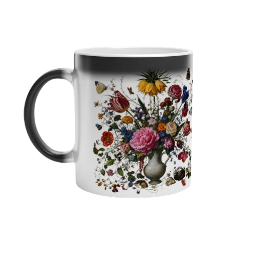 DUTCH MASTERS— Floral Magic Mug "Flowers Awaken"with Warmth