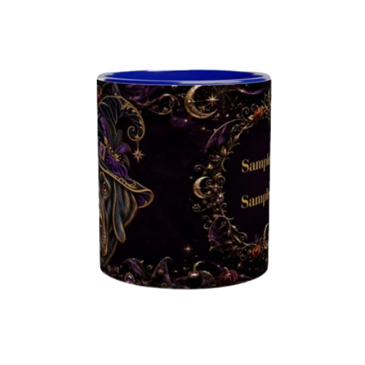 PERSONALIZE Your Halloween Labrador Retriever Blue Ceramic Mug