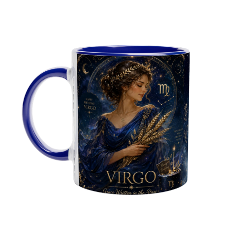 PERSONALISIERTE JUNGfrau ZODIAK TASSE – Himmlisches Geburtstagsgeschenk