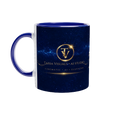 GOLDEN NEURAL NETWORK — AI Philosophy Mug — Ceramic Blue