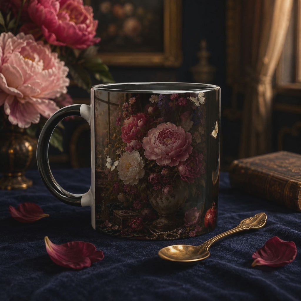 DUTCH MASTERS — Floral "Pomegranate"Mug